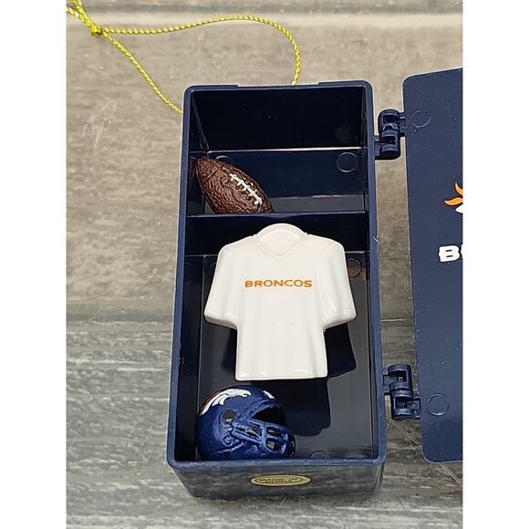 Denver Broncos Football Team Locker Christmas Ornament • Door Opens [113] - Picture 4 of 10